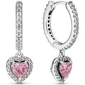 PANDORA - Ring - Zilver - Zirkonia - Hartvormige Gravure