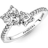 Pandora Ringe Doppelt glänzender Herzring 191198C01