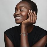 PANDORA - Moments Tropischer Seestern & Muschel Clip-Charm - Sterling Zilver - Cubic Zirkonia