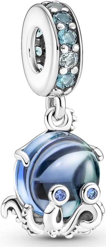 Pandora Charms Murano-Glas-Oktopus-Anhänger-Charm 791694C01