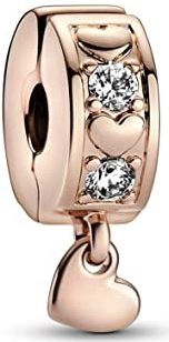 Pandora Charms Glänzender Clip mit unendlichen Herzen 782253C01
