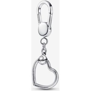 PANDORA Moments Herzverschluss Schlangen-Gliederarmband aus Sterling-Silber und 14 Karat vergoldeter Metalllegierung - kompatibel Moments Armbänder - Größe: 23cm