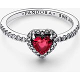 Pandora - Timeless - Ring - Zilver - 925 Sterling Silver - Rood Hart