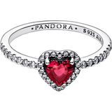 Pandora - Timeless - Ring - Zilver - 925 Sterling Silver - Rood Hart