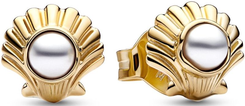 Pandora - 262686C01 - Oorknopjes - Disney De Kleine Zeemeermin Schelp