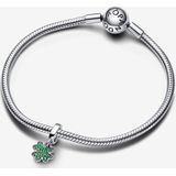 Pandora - 792751C01 - Hangende Bedel - Royal Green - Clover Dangle