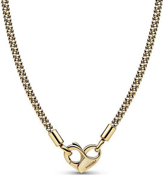 PANDORA - Moments Studded Chain - Halsketting - Zilver - 45cm