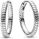 Pandora - Snake Chain Hoops - Oorbellen - Zilver