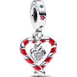 Pandora Candy Cane Sterlingsilber-Anhänger mit kristallklarem See-Grün