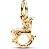 Pandora Bedel Hobbelpaardje Verguld 762978C01