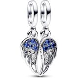 Pandora - Charm Dangle Sparkling Splittable Angel Wings - Hangende Bedel