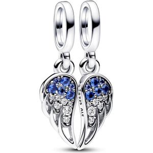 Pandora - Charm Dangle Sparkling Splittable Angel Wings - Hangende Bedel