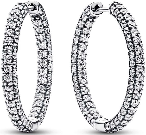 Pandora - 293016C01 - Pavé Single-row - Silver - Creolen