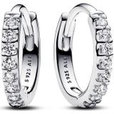 PANDORA - Timeless - Huggie Oorbellen - Zilver - Zirkonia