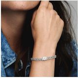 Pandora - Timeless Pavé - Armband - Sterling Zilver - Gegraveerd Logo