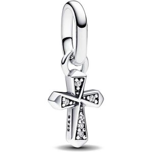 Pandora Charms Pandora ME 793044C01 Mini Shiny Cross Pendant Charm