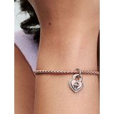Pandora - Two-tone Twistable Heart Padlock - Hangende Bedel