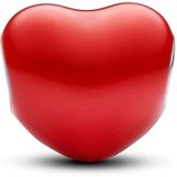 Pandora Moments Heart Murano glazen bedels, Sterling zilver, Geen edelsteen