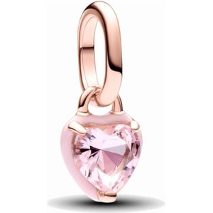 Pandora ME 793086C01 - Pink Chakra Heart Mini Dangle Charm - Bedel