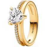 Pandora Timeless Dames Ring Gouden plating;Metaal Goudkleurig 16.