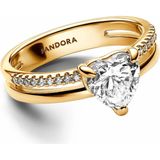 Pandora - Timeless - Dames Ring - Goudkleurig - Gold Plated/Metaal