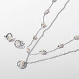 Pandora - Sparkling Round Pearl - Ketting - Zilver - Kunstparel