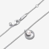 Pandora - Sparkling Round Pearl - Ketting - Zilver - Kunstparel