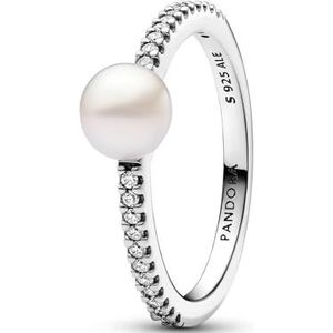 Pandora Ringe Süßwasser-Zuchtperlen- und Pavé-Ring 193158C01