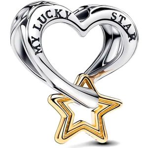 LNQOBU Zilveren armband met slangenketting en hartsluiting LNQOBU Zilveren armband met slangenketting en hartsluiting