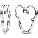 Pandora Ohrringe Disney Mickey Mouse Silhouette Hoop Earrings 293528C00