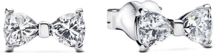 Pandora - Sparkling Small Bow - Oorstekers