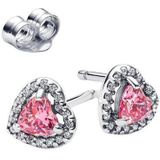 Pandora Ohrringe Pink Heart Stud Earrings 298427C02