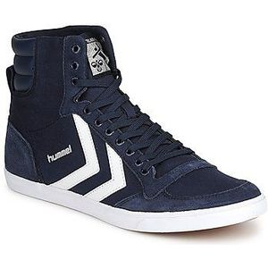 hummel Unisex Slimmer Stadil Tonal High Sneakers, Dress Blue White Kh, 46 EU