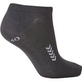 Hummel - Enkelsokken - Zwart - Zachte Stof - Geribbeld Effect