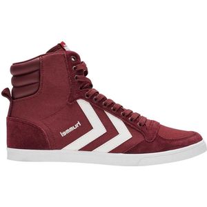 hummel Slimmer Stadil High, unisex volwassenen sneaker rolkraag, Bordeaux