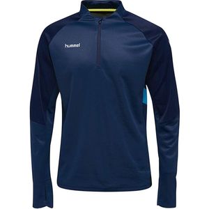 Men' sweatshirt hummel tech move half zip blue2