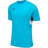 Hummel - Tech Move Jersey - Blauw - Ademend Heren T-shirt - Polyester