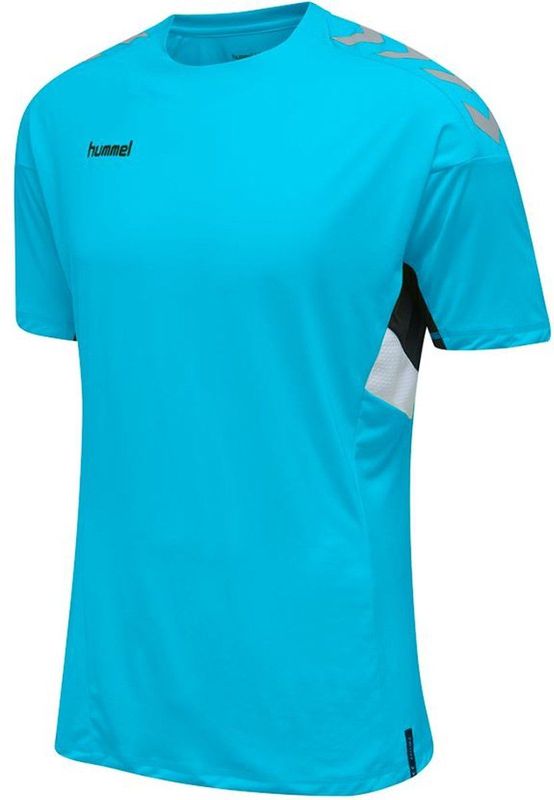 Hummel - Tech Move Jersey - Blauw - Ademend Heren T-shirt - Polyester