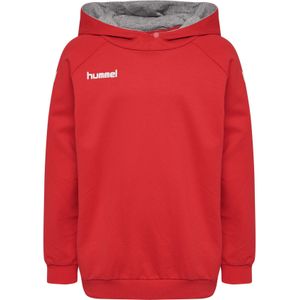 HMLGO - Katoenen Hoodie - Groen - Katoen/Polyester - Hoge Kraag met Trekkoord