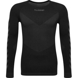 Hummel First Seamless Jersey LS Heren sportshirts zwart Mannen