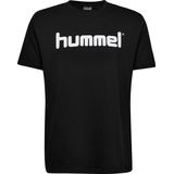 Hummel - hmlGO Cotton Logo - T-shirt - Zwart - Katoen