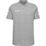 Hummel - HMLGO Cotton Polo - Poloshirt - Grijs - Katoen/Viscose