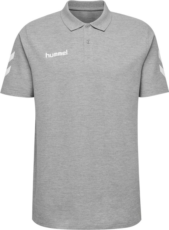 Hummel - HMLGO Cotton Polo - Poloshirt - Grijs - Katoen/Viscose