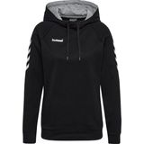 Hummel - HMLGO Cotton Hoodie - Sweatshirt - Groen - Katoen/Polyester