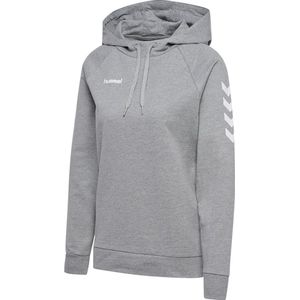 Hummel Damen Hoodie Hmlgo Cotton Hoodie Woman Grey Melange