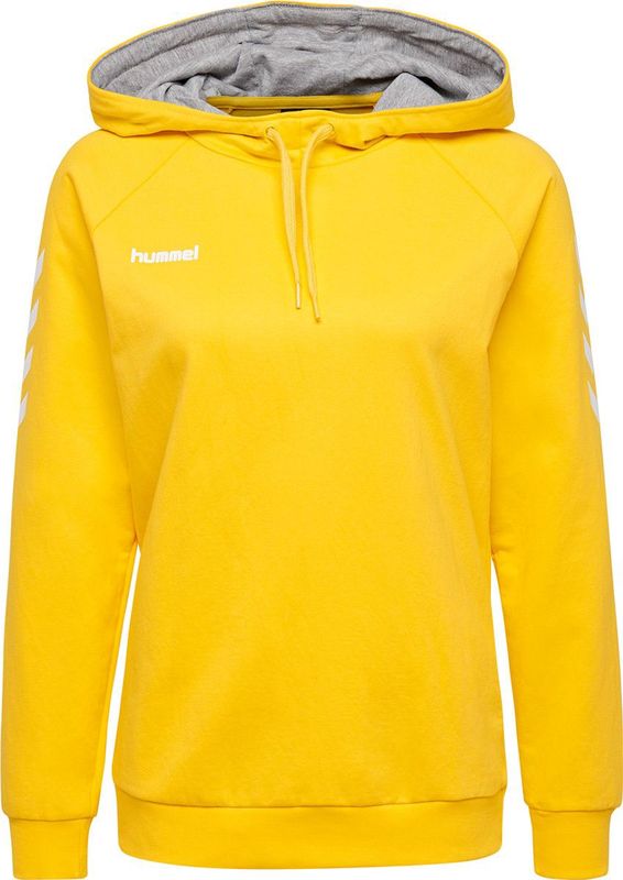 hummel - HMLGO COTTON HOODIE - Hoodie - Groen - Katoen/Polyester