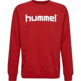 Hummel - Go Cotton Logo Sweatshirt - Zwart - Katoen/Polyester