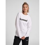 Hummel - Go Logo Sweatshirt - Zwart - Katoen - Raglanmouwen