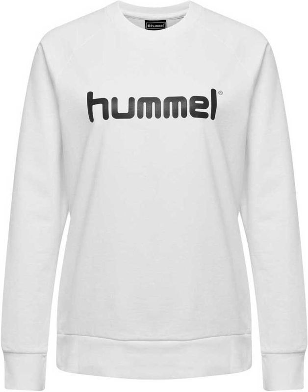 Hummel - Go Logo Sweatshirt - Zwart - Katoen - Raglanmouwen