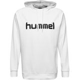 Hummel - HMLGO COTTON LOGO HOODIE - Hoodie - Groen - Katoen/Polyester